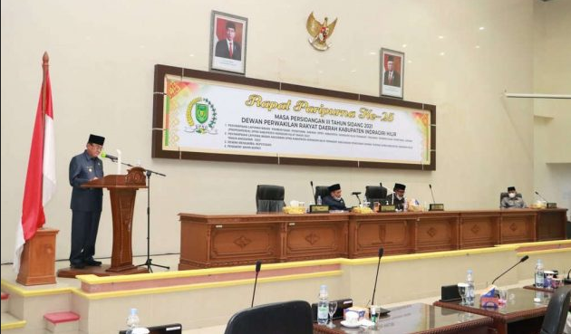 Rapat Paripurna Ke-25, DPRD Inhil Sampaikan Keputusan Terkait APBD 2022